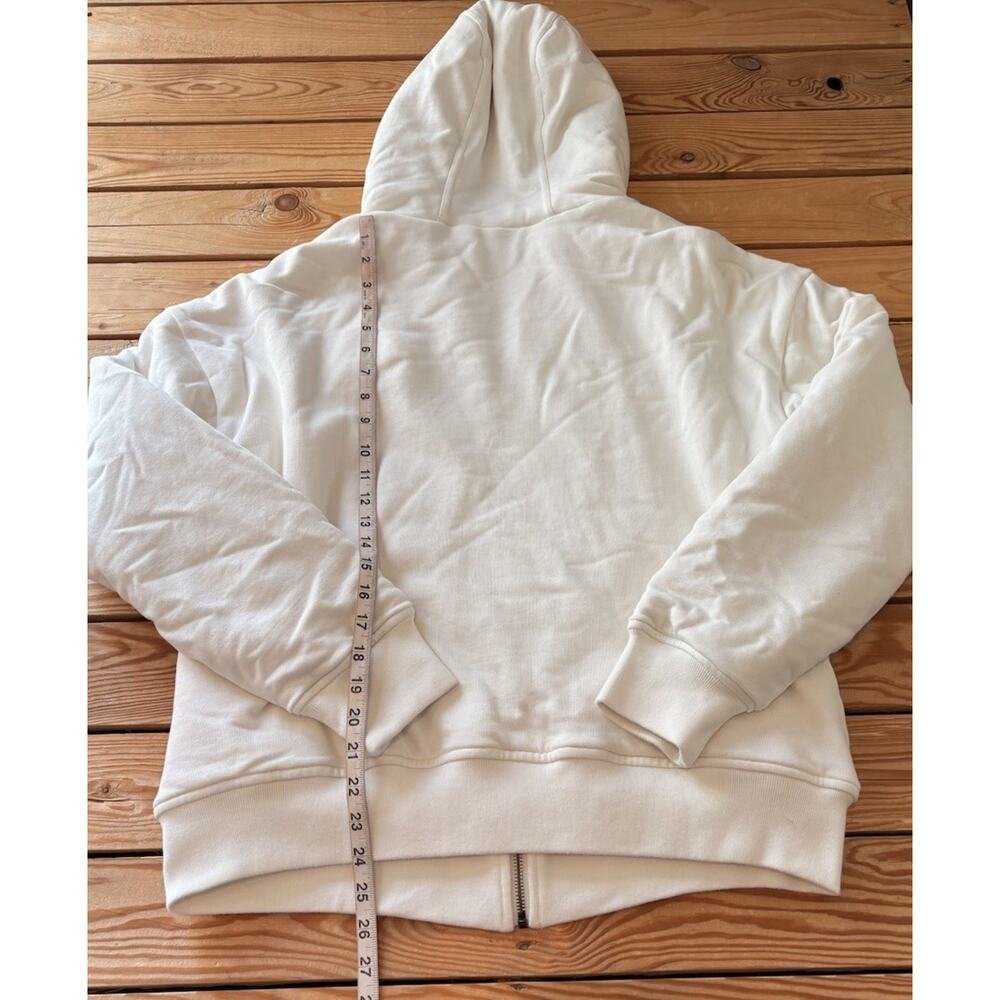 Splits 59 Women’s Fuzzy lined full zip Hoodie Jacket Size L White CC - Picture 5 of 7